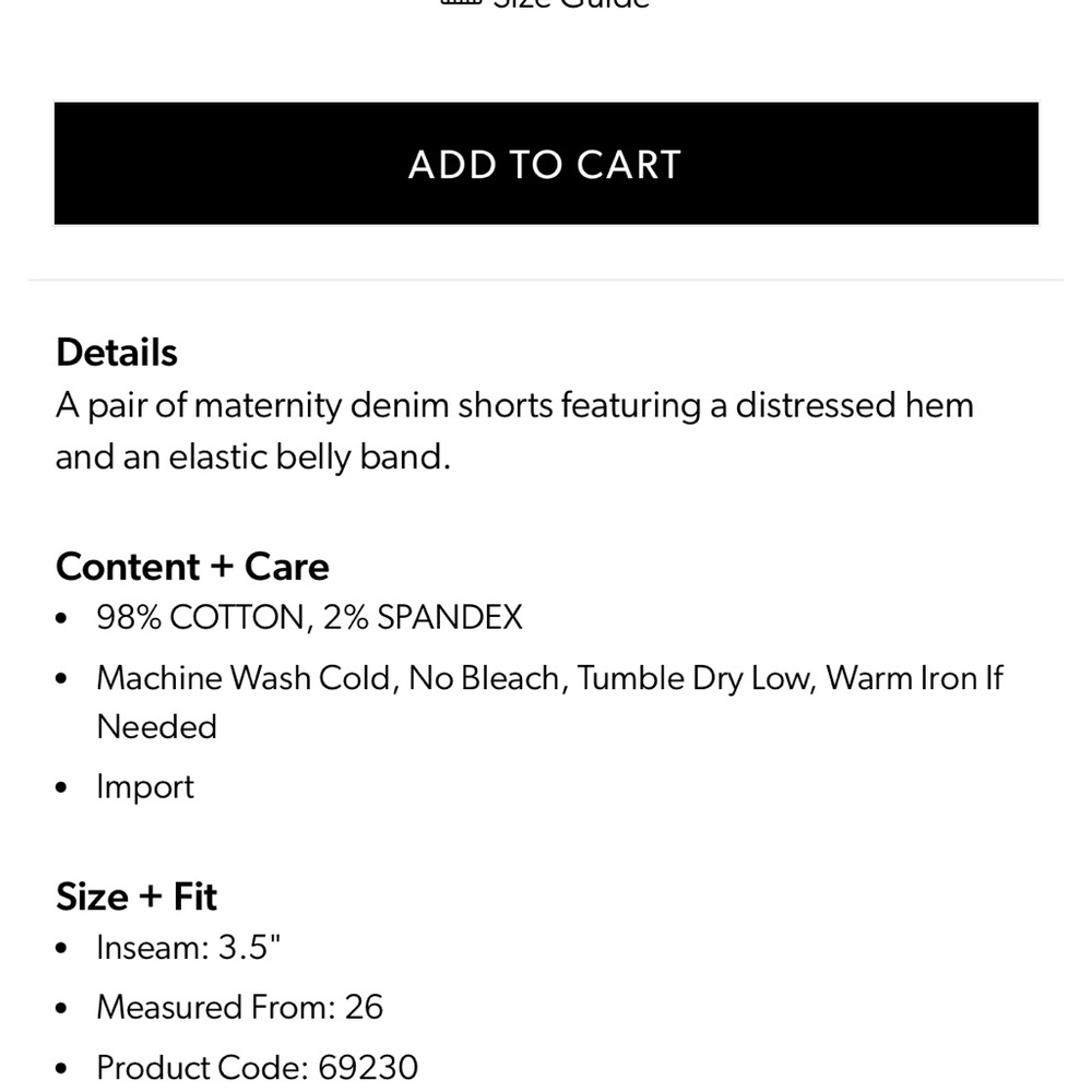 Distressed Denim Maternity Shorts - Picture 8 of 8